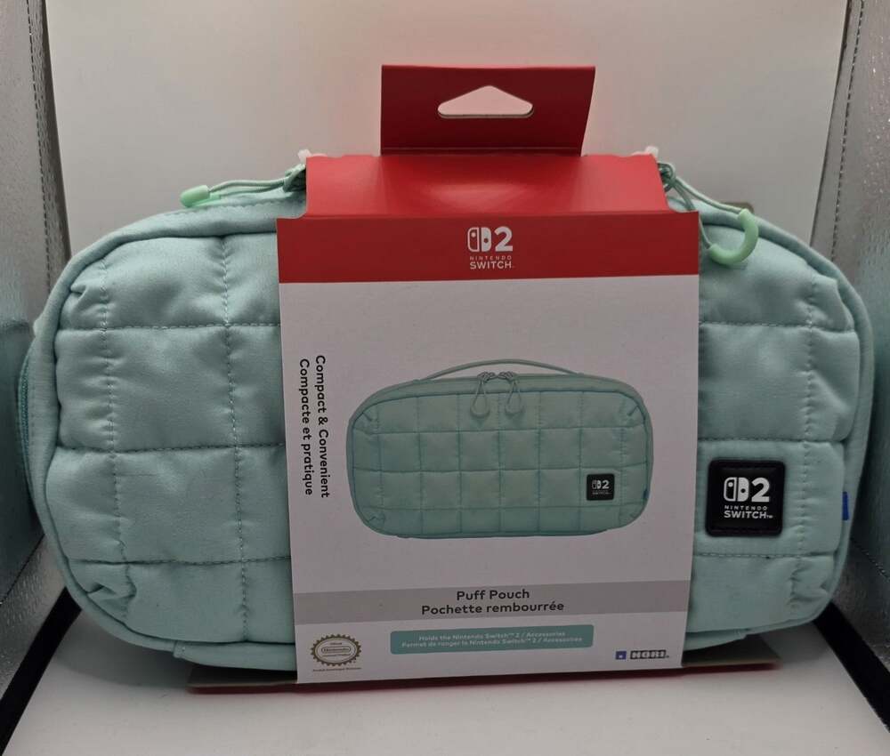 HORI Puff Pouch (Cozy Green) for Nintendo Switch 2